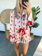 Load image into Gallery viewer, Hearts Short Pajama Set