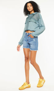 Kan Can Medium Wash Denim Shorts