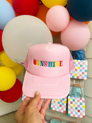 Sunshine Pink Trucker Hat