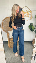 Load image into Gallery viewer, High Rise Crop Wide Leg Denim