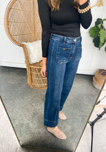 Load image into Gallery viewer, High Rise Crop Wide Leg Denim