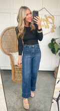 Load image into Gallery viewer, High Rise Crop Wide Leg Denim