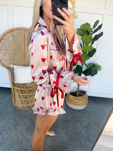 Hearts Short Pajama Set