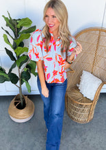 Load image into Gallery viewer, THML Jenni Stripe Floral Top