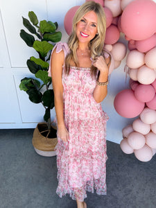 Rainey Pink Floral Dress