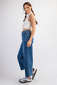 Straight Leg Cropped Denim