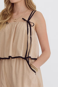 Georgia Taupe Romper